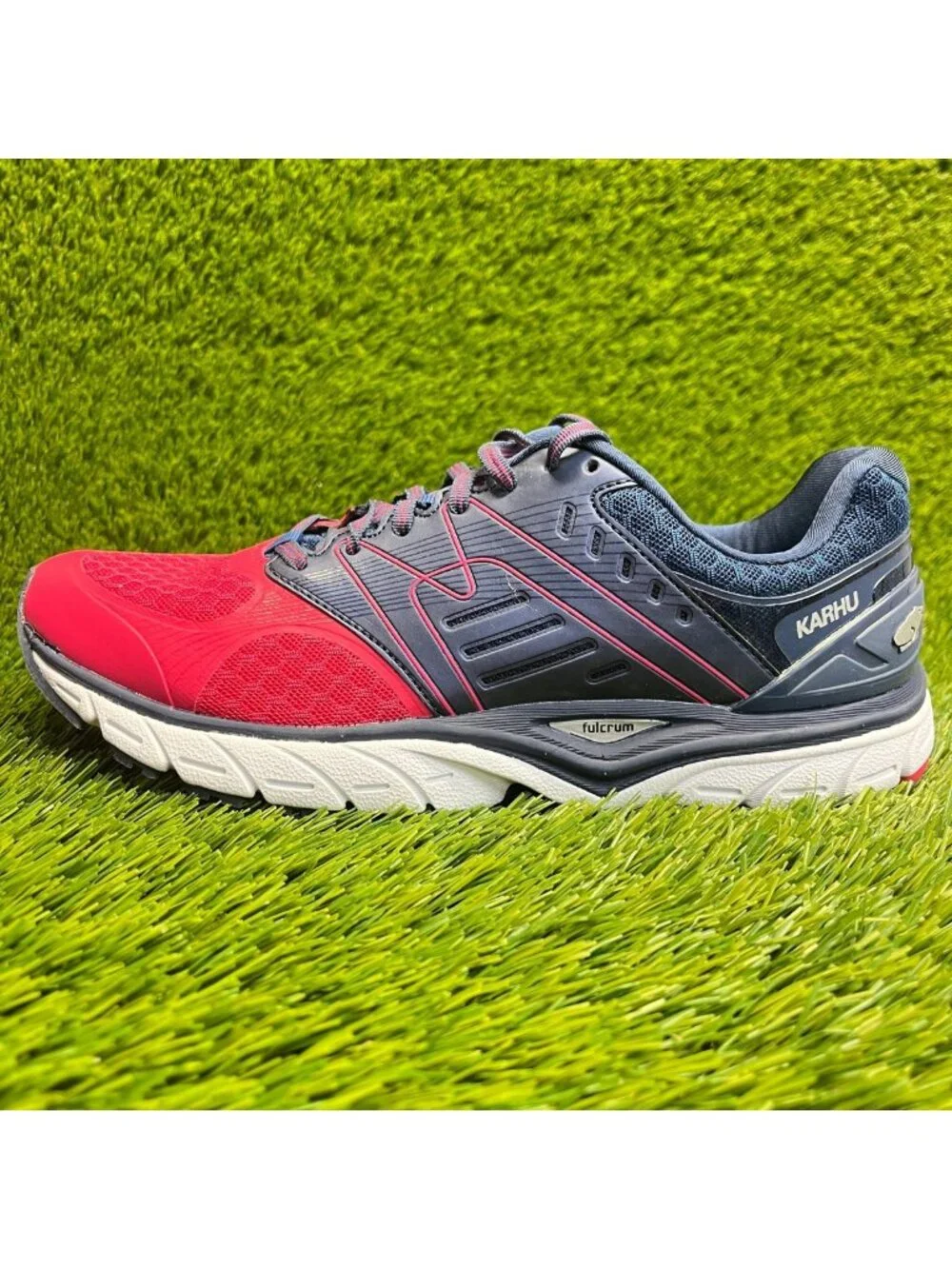 Karhu Fast 7 MRE Womens Size 9 Blue White Walking Running Shoes Sneakers
